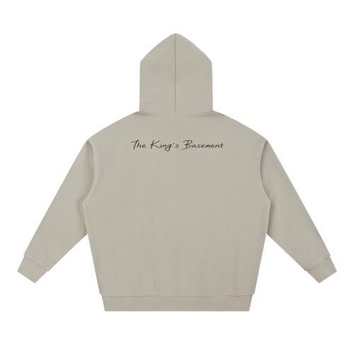 Light gray Heavyweight Hoodie w/ BIBLE acronym basic instructions before leaving Earth