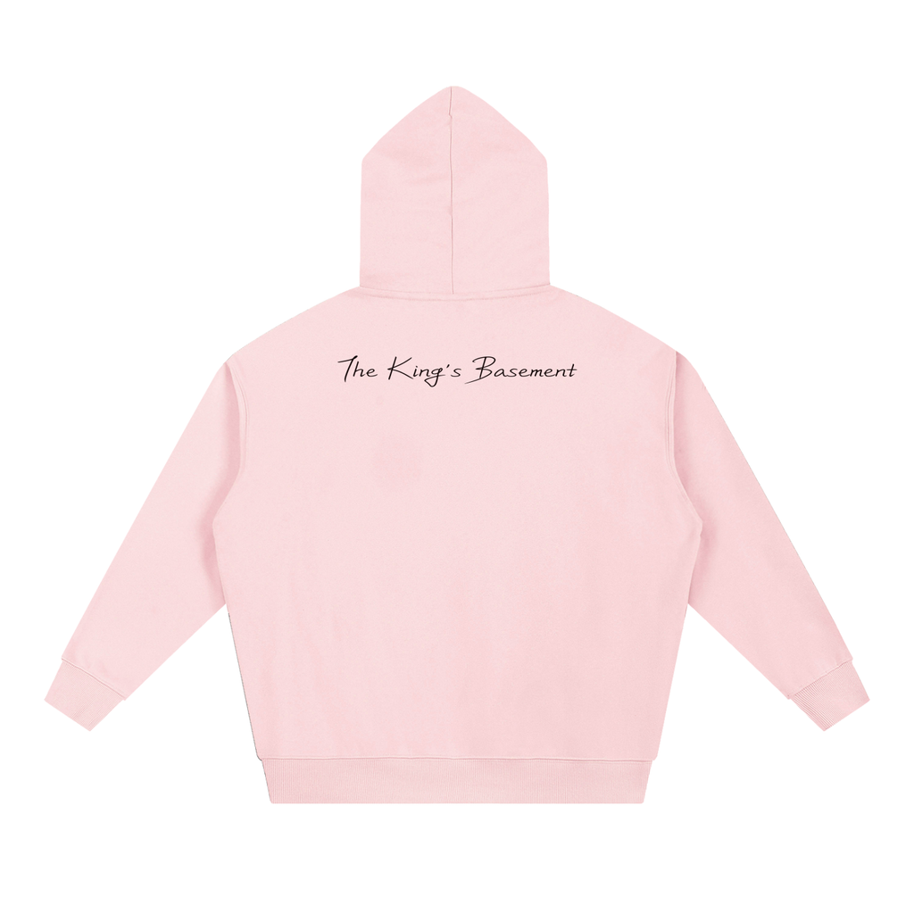 Pink Heavyweight Hoodie w/ BIBLE acronym basic instructions before leaving Earth